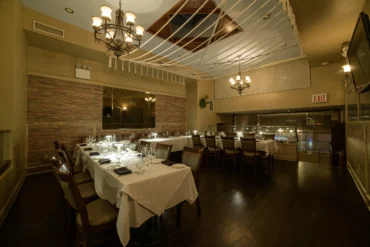 Additional angle of Skylight Room with a U shape table